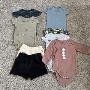 Baby Boy Bodysuits and Shorts